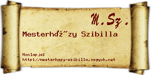 Mesterházy Szibilla névjegykártya